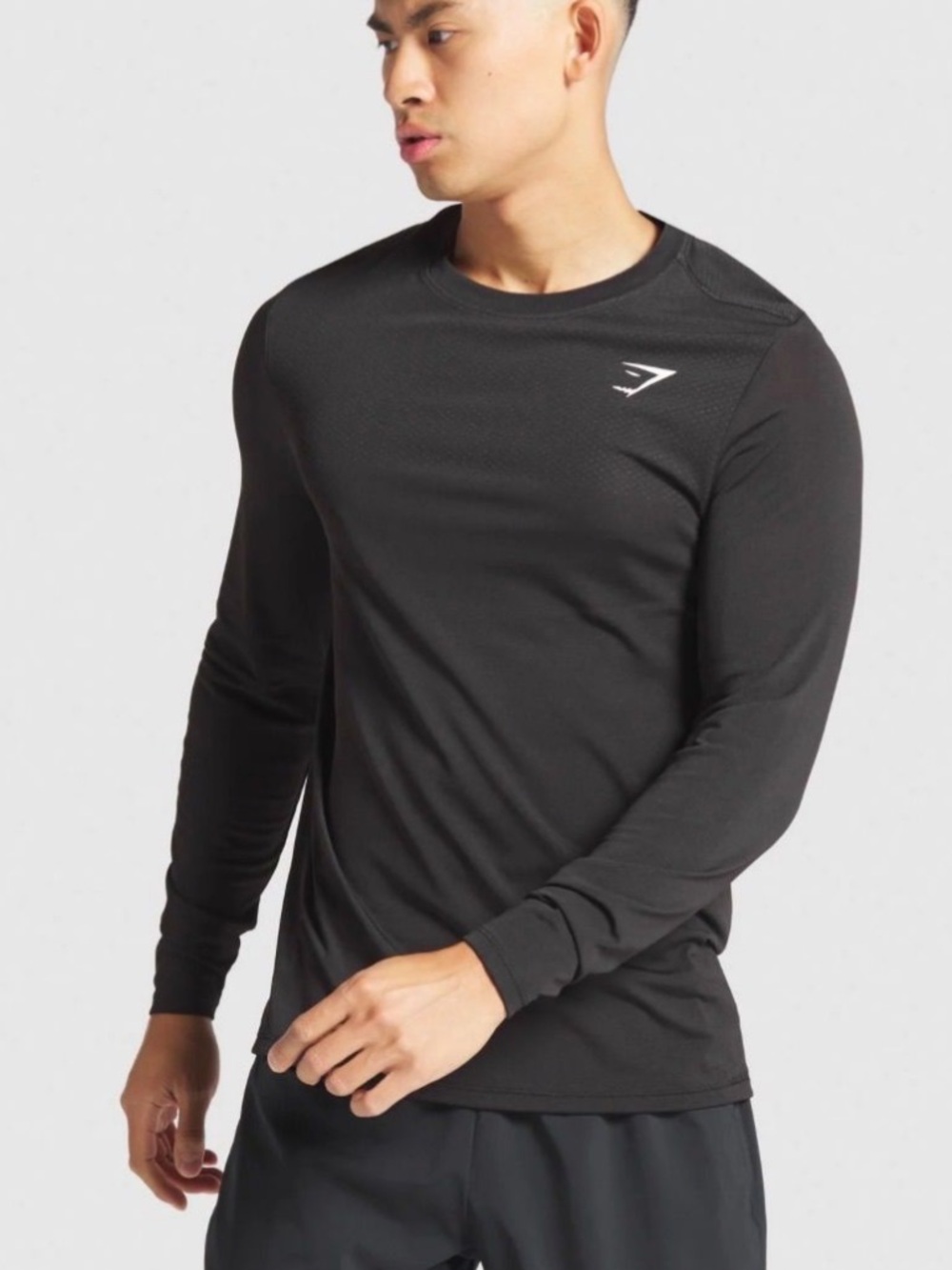 Gymshark Men's Long Sleeve Performance Tee - Black